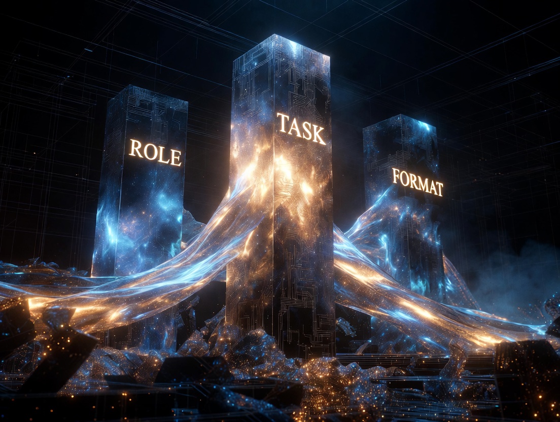 Prompt 的骨架：角色 × 任務 × 格式