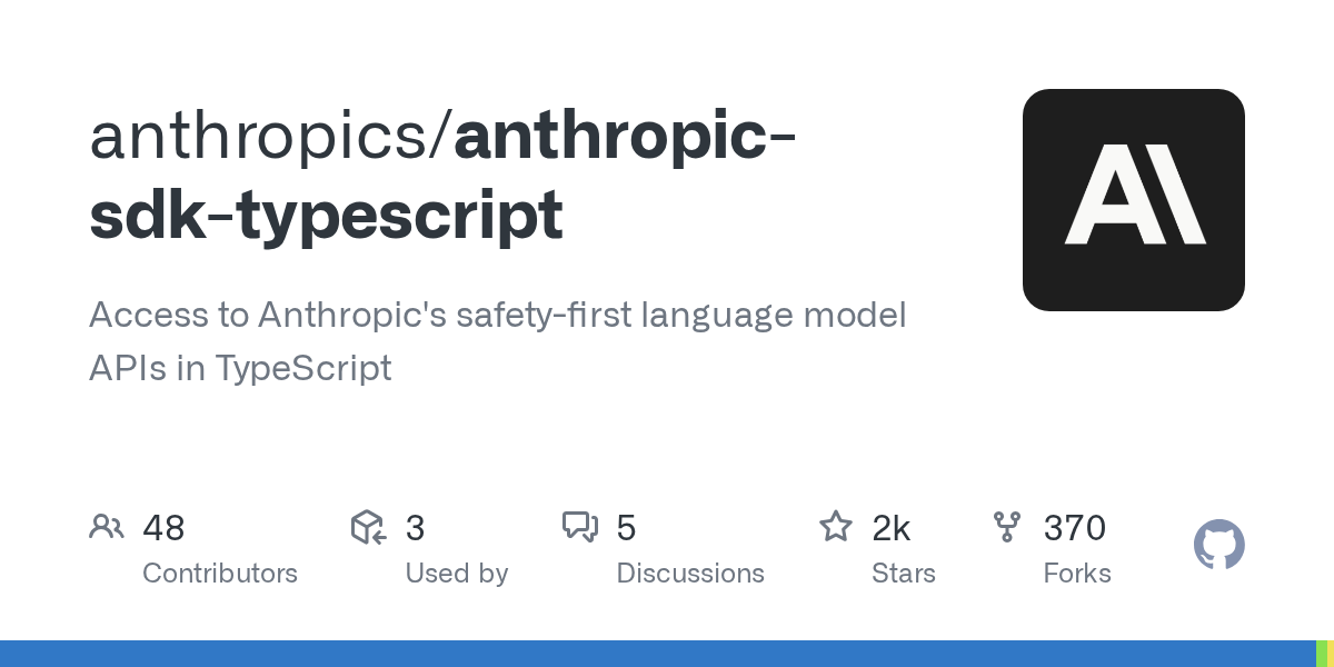 Anthropic SDK (TypeScript)
